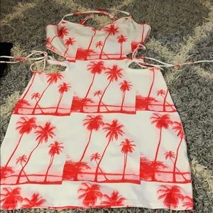 NWOT tropical dress
